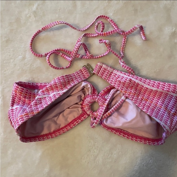 Vineyard Vines Bandeau whale print halter XSmall bikini bathing suit top - Picture 9 of 11